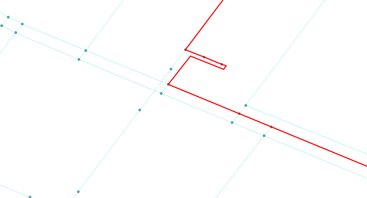 Detail. Not all crossings are vertices in the graph